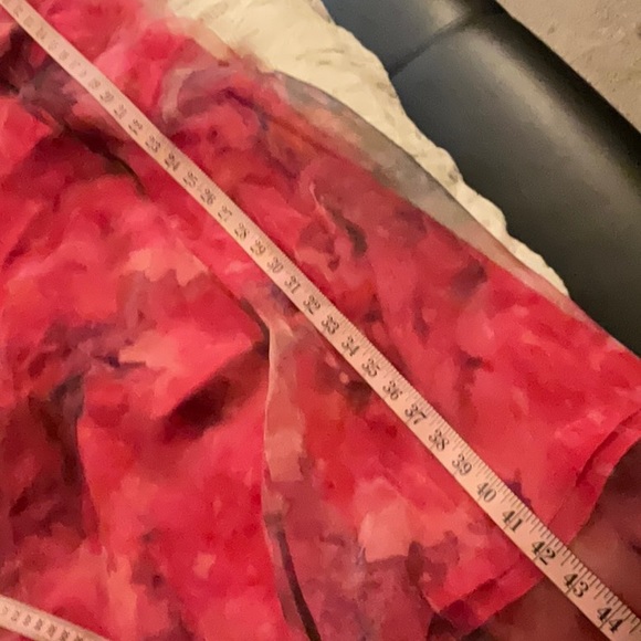 RENE BY RENE RUIZ NECK FLORAL ORGANZA PRINTED GOWN pink multi - Picture 14 of 16